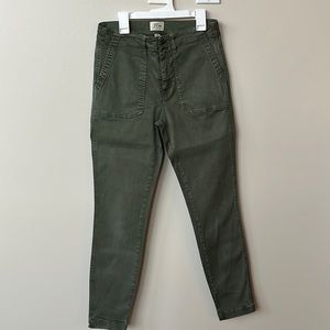 Women’s J.Crew Skinny Dark Green Pants size 27